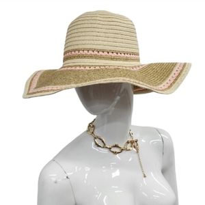 New! Quagga Green Label Straw Beach Floppy Sun Hat